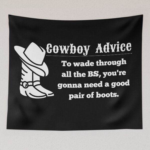 Item preview, Cowboy Advice designed and sold by DaydreamerDzine.