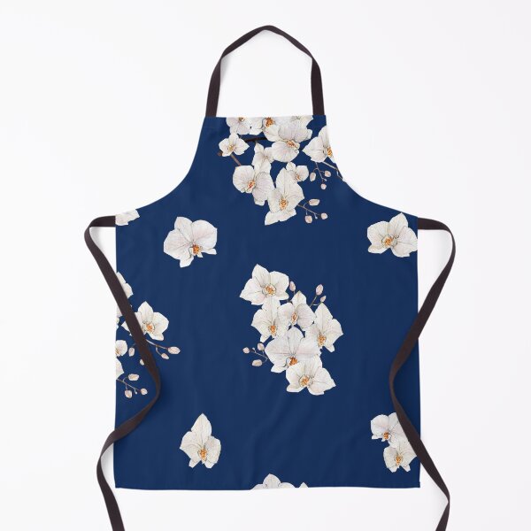 Item preview, White Lily Watercolor Flower on Sodalite Blue designed and sold by HiddenPuppets.