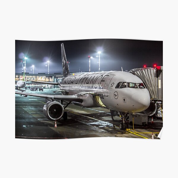 Lufthansa A320 star alliance Poster