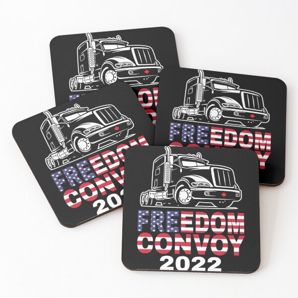 Item preview, Freedom Convoy 2022 In Support of Truckers Mandate Freedom USA Canada Unite   designed and sold by ParkerCraft.
