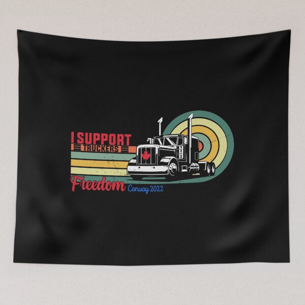 Item preview, Freedom Convoy 2022, I support truckers crossing the US-Canada border   designed and sold by ParkerCraft.