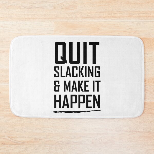 Item preview, Funny Workout, quit slacking gift for bodybuilding inspirational quote , Motivation , GYM , Fitness, Sport, Cute Gym, sarcastic Rude Offended saying, boyfriend girlfriend designed and sold by joygift369.