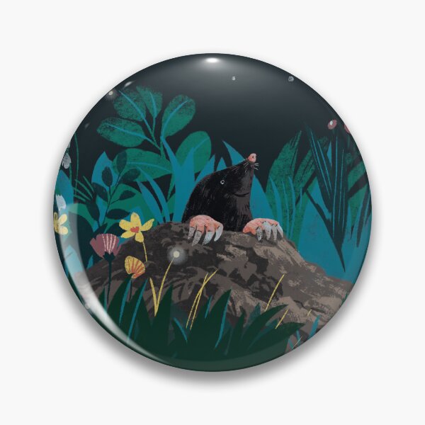 Item preview, Cute mole and moon designed and sold by qu-lan.