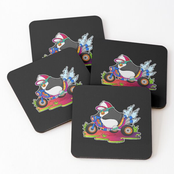 Item preview, Penguin as Biker with Motorcycle designed and sold by Snabdesign84.