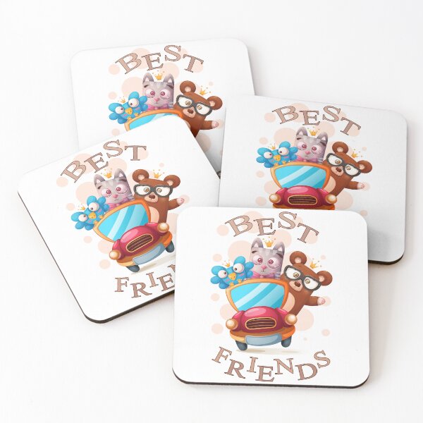 Item preview, Best Friends Bird Cat and Bear Cartoon designed and sold by aventi24.