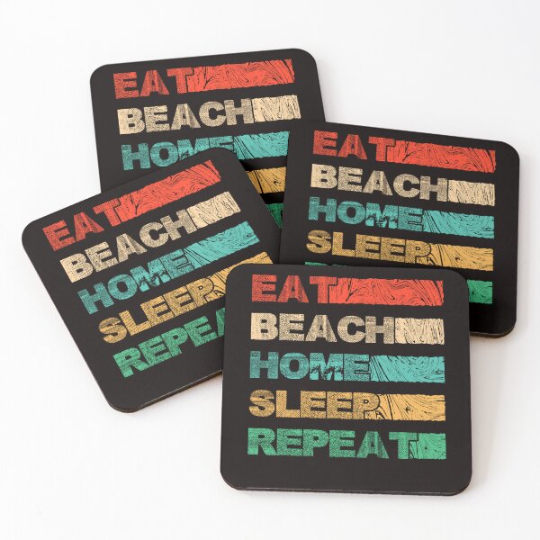 Item preview, Eat Beach Home Sleep Tan Sunbathing Island Vacation Travel designed and sold by TomGiantDesigns.
