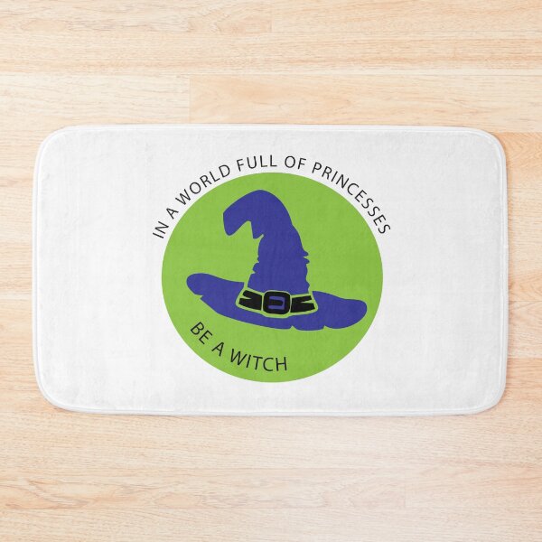 Item preview, In a world full of princesses, be a witch! Lime Green Circle with Purple Hat designed and sold by infinitygrafix.