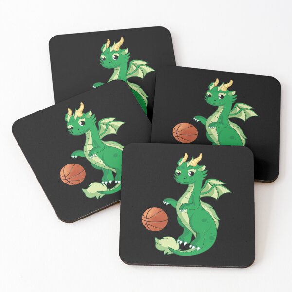 Item preview, Dragon Playing Basketball ,Funny Good Dragon Basketball Lovers Green Design designed and sold by pedrored369.