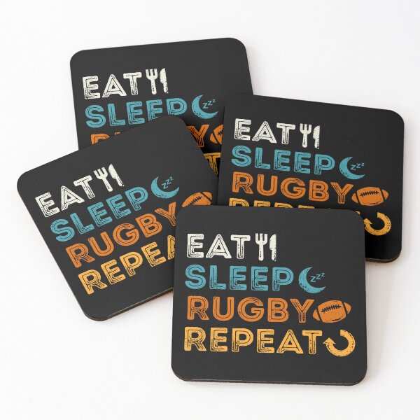 Item preview, Eat Sleep Rugby Repeat designed and sold by Mariel  Toigo.