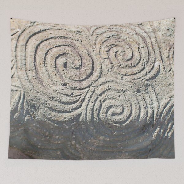 Item preview, Triskele Detail from Entrance Stone at Newgrange designed and sold by ellenhenry.