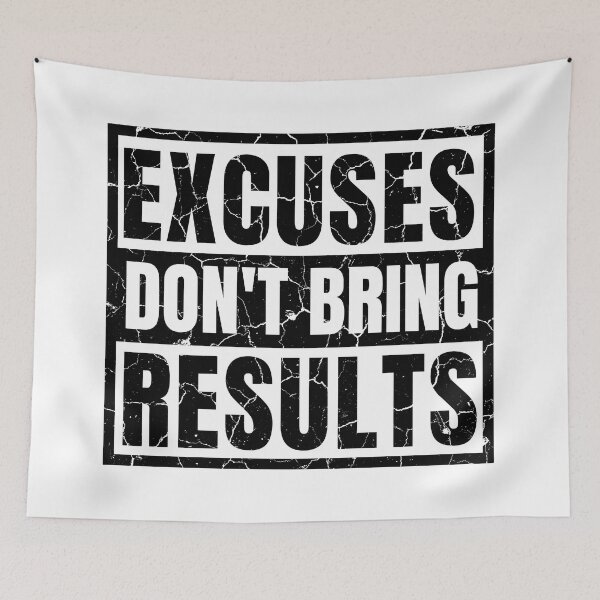 Item preview, Excuses Don't Bring Results light 2 designed and sold by KingsManKind.