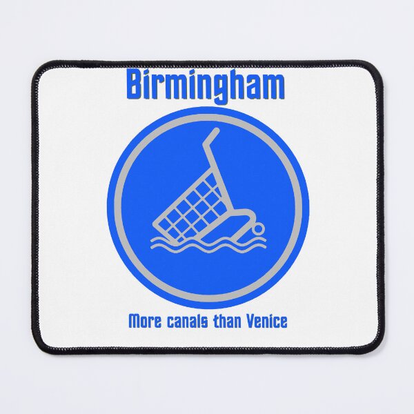 Item preview, Birmingham - more canals (blue) designed and sold by Scratchy-Ed.