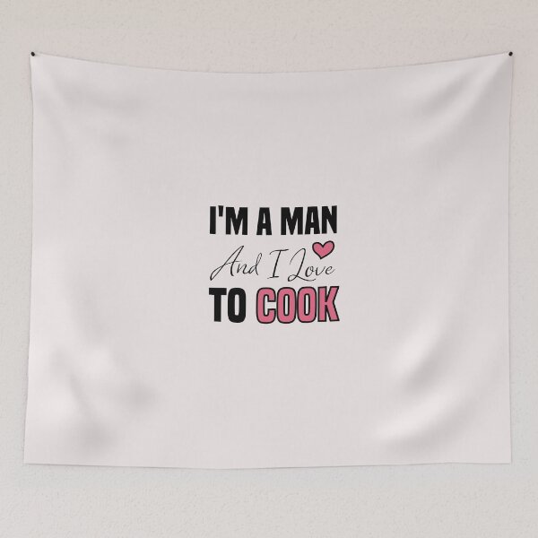 Item preview, i'm a man and i love to cook designed and sold by Crystakim.