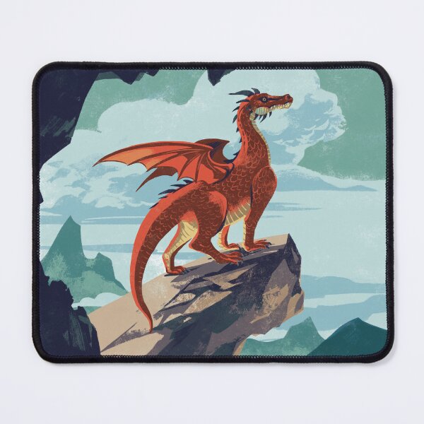 Item preview, Dragon and castle designed and sold by qu-lan.
