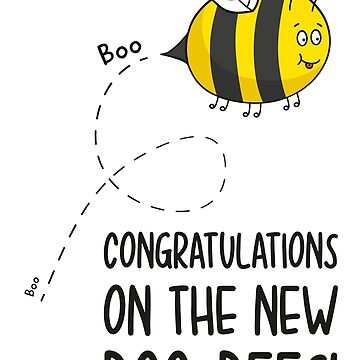 Congratulations New Boobs Bee Pun Card | Greeting Card