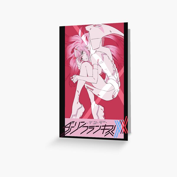 Zero Two Zero 2 02 Darling In The Franxx Vaporwave Waifu I53 Greeting Card For Sale By 7098