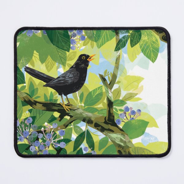 Item preview, Blackbird singing designed and sold by qu-lan.