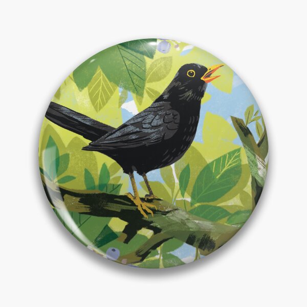 Item preview, Blackbird singing designed and sold by qu-lan.