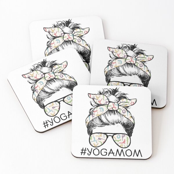 Item preview, Messy Hair Bun Yoga Mom designed and sold by Buyeseoshop.
