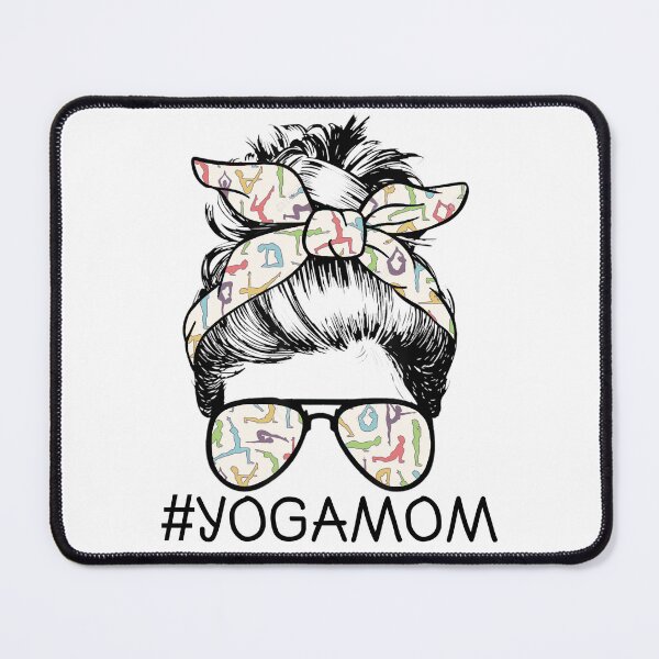Item preview, Messy Hair Bun Yoga Mom designed and sold by Buyeseoshop.