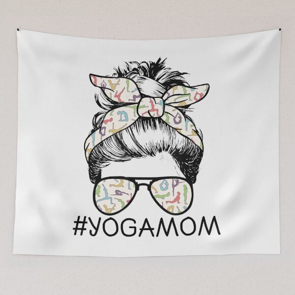 Item preview, Messy Hair Bun Yoga Mom designed and sold by Buyeseoshop.