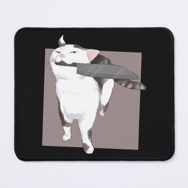 Item preview, Smug Knife cat - no fucks catto meme  #b58 designed and sold by NancyScCYS.