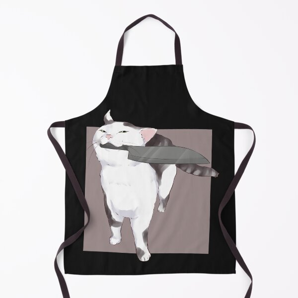 Item preview, Smug Knife cat - no fucks catto meme  #b58 designed and sold by NancyScCYS.