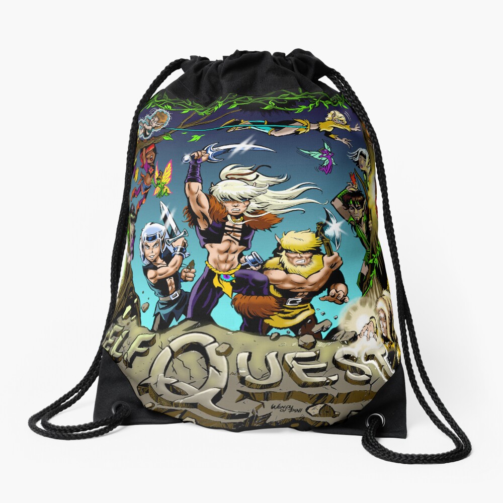 Item preview, Drawstring Bag designed and sold by elfquest.