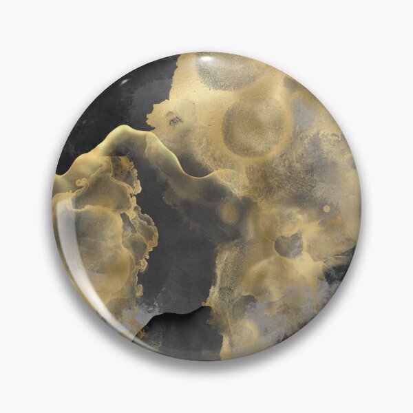 Item preview, Abstract Marble Texture, Black and Gold, Modern Art Prints designed and sold by meggydesigns.