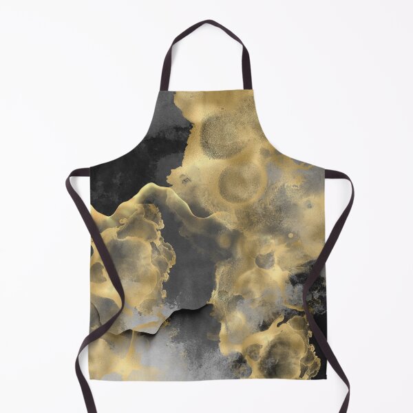 Item preview, Abstract Marble Texture, Black and Gold, Modern Art Prints designed and sold by meggydesigns.