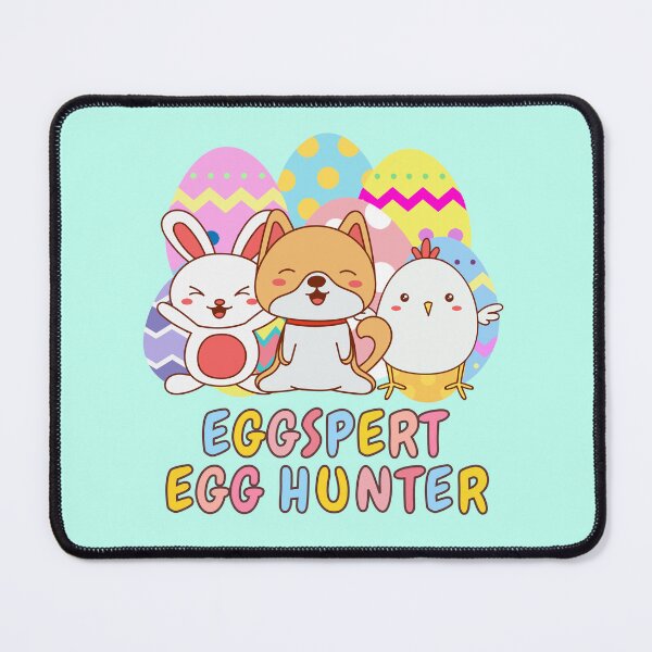 Item preview, Cutesy Cartoon Animal Friends Eggspert Egg Hunter - Colorful Egg Hunt Easter Celebration designed and sold by Cawaiico.