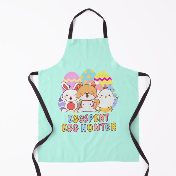 Item preview, Cutesy Cartoon Animal Friends Eggspert Egg Hunter - Colorful Egg Hunt Easter Celebration designed and sold by Cawaiico.