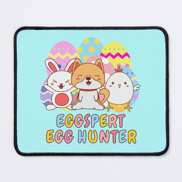 Item preview, Cutesy Cartoon Animal Friends Eggspert Egg Hunter - Easter Egg Hunt Pun designed and sold by Cawaiico.