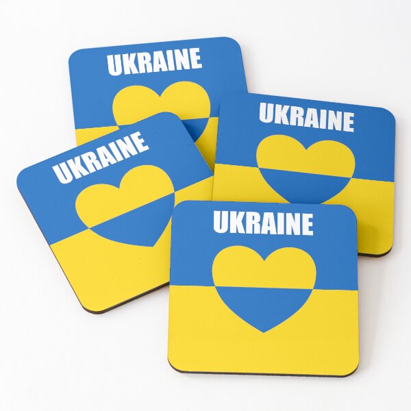 Item preview, National Flag of Ukraine Love Heart - High Quality Image designed and sold by Picturestation.
