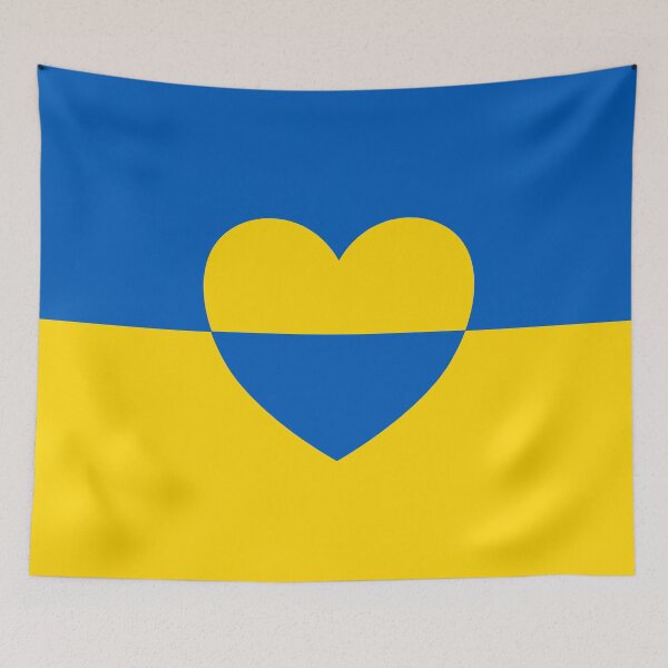 Item preview, National Flag of Ukraine Heart - High Quality Image designed and sold by Picturestation.