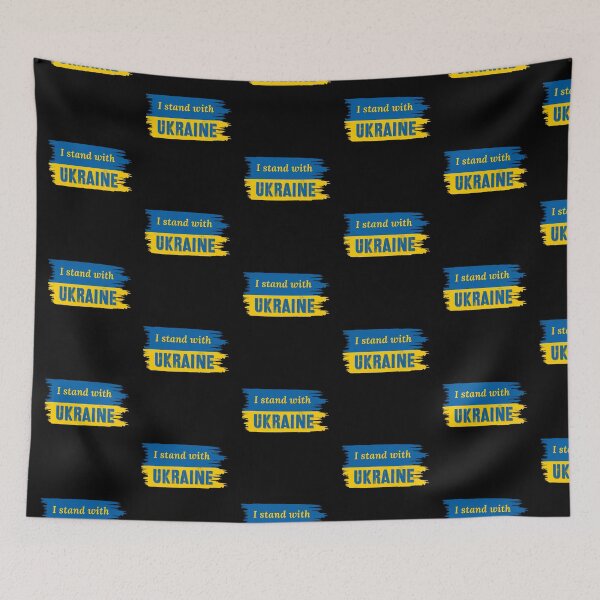 Item preview, I Stand With Ukraine, Ukrainian Flag designed and sold by efenem.