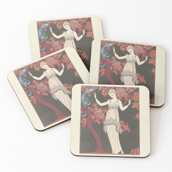 Item preview, 1920s Art Deco Fashion Illustration by George Barbier - Gazette du Bon Ton - arbre de science designed and sold by cutesy.