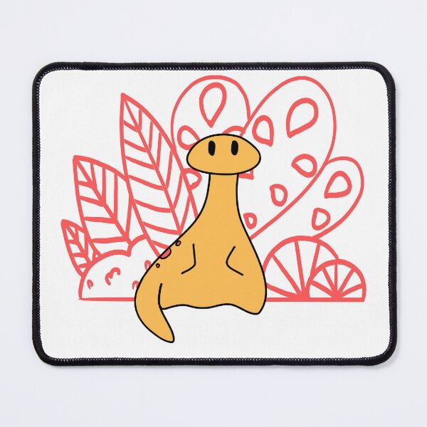 Item preview, Yellow dinosaur with red background designed and sold by SerenaVisualArt.