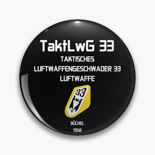 Item preview, Luftwaffe Taktisches Luftwaffengeschwader 33 TaktLwG Bundeswehr #1931 designed and sold by Rare-Militia.