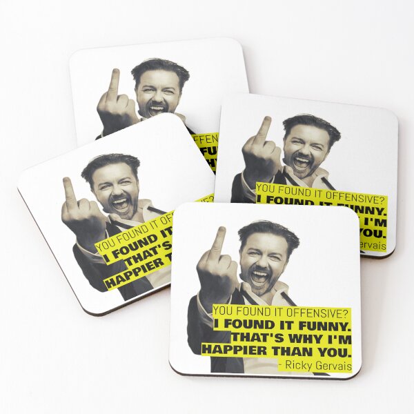 Item preview, Ricky Gervais Quote You Found It Offensive I Found It Funny designed and sold by avit1.
