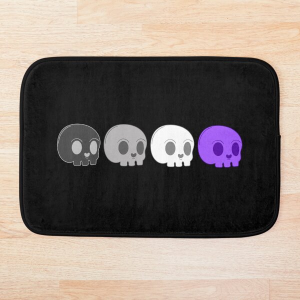 Item preview, Subtle Asexual Pride Flag, Subtle Demisexual Pride, Discreet Ace Pride, Creepy Cute Pastel Goth Skull, LGBTQ designed and sold by SweetestPrints.