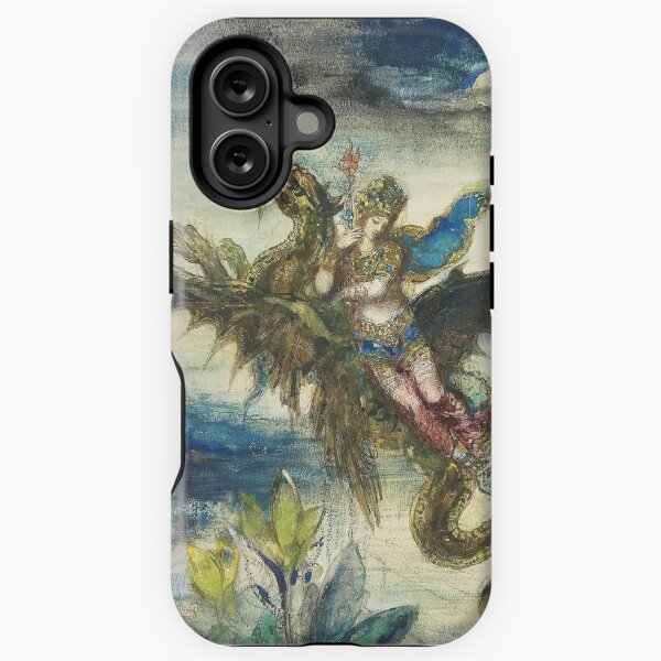 Aperçu de l'œuvre Lady and serpent vintage Gustave Moreau painting créée et vendue par Vintage Designs +.
