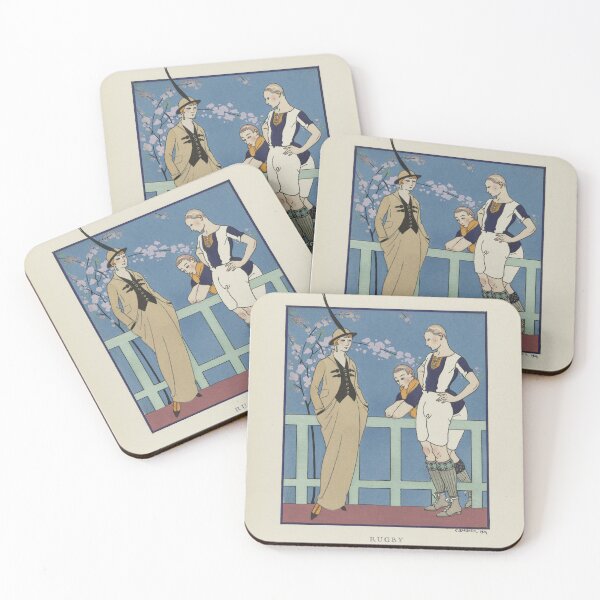 Item preview, 1920s Art Deco Fashion Illustration by George Barbier  - Gazette du Bon Ton - Rugby designed and sold by cutesy.