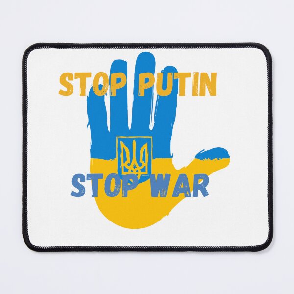 Item preview, We Support Ukraine | End Ukraine War Stop | Putin Stop The War designed and sold by SolSel ⭐⭐⭐⭐⭐.