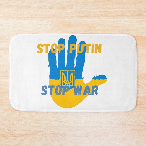 Item preview, We Support Ukraine | End Ukraine War Stop | Putin Stop The War designed and sold by SolSel ⭐⭐⭐⭐⭐.