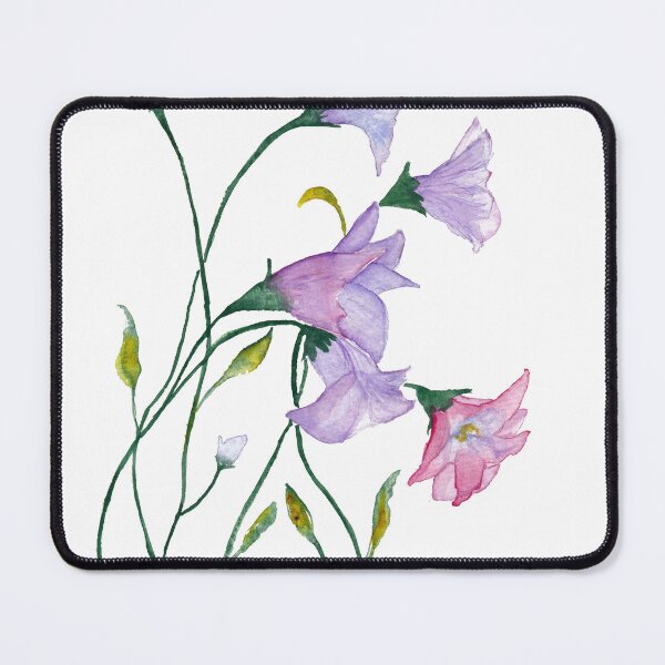 Item preview, Small blue and lilac delicate flowers designed and sold by Cacatuart.