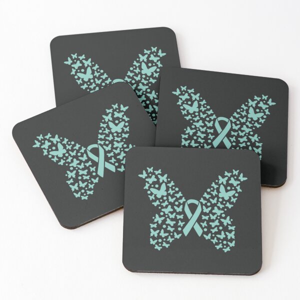 Item preview, Awareness Teal Ribbon Month Butterfly  designed and sold by MJDezigns.