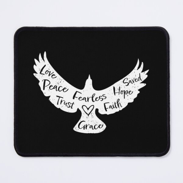 Item preview, Jesus Bible White Dove Heart Christian Say designed and sold by JuditSzucs.