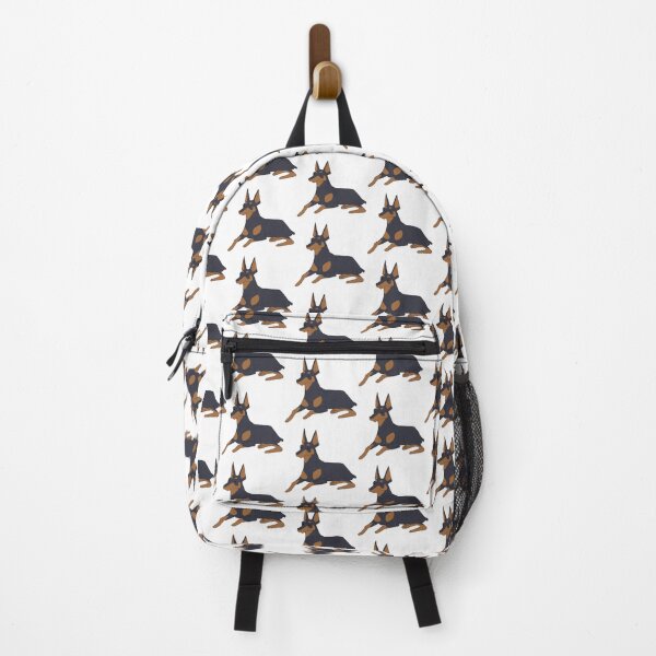 Item preview, Cute doberman dog sitting cartoon illustration  designed and sold by Yarafantasyart.
