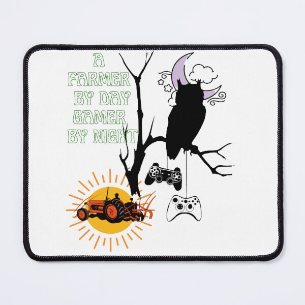 Item preview, a farmer by day gamer by night, farmer game level complete,grandpa farmer gamer designed and sold by Nicedeco.